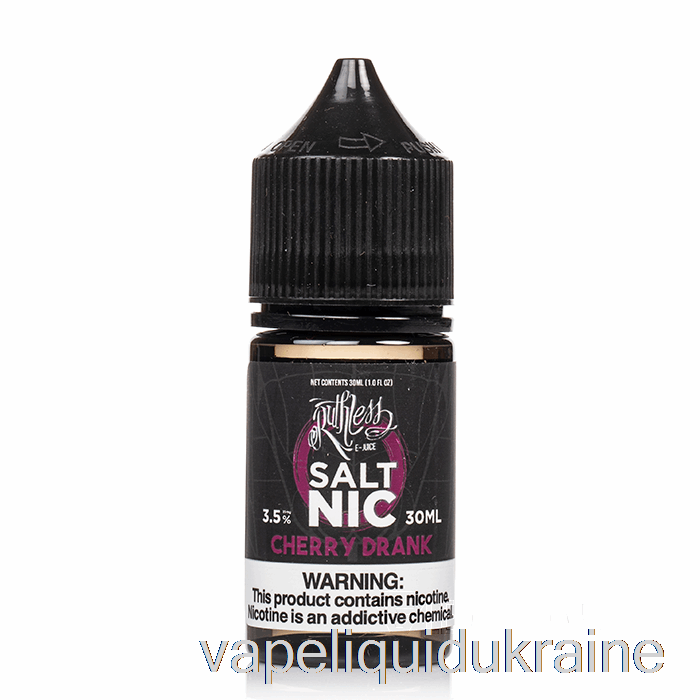 Vape Liquid Ukraine Cherry Drank - Ruthless Salts - 30mL 50mg